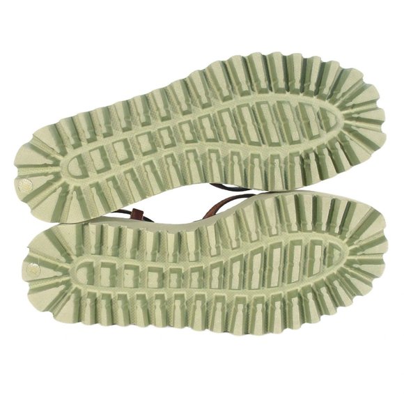 ALL BLACK $189 Strappy Platform Toe Ring Sandals Women's 37/7 - Picture 6 of 13